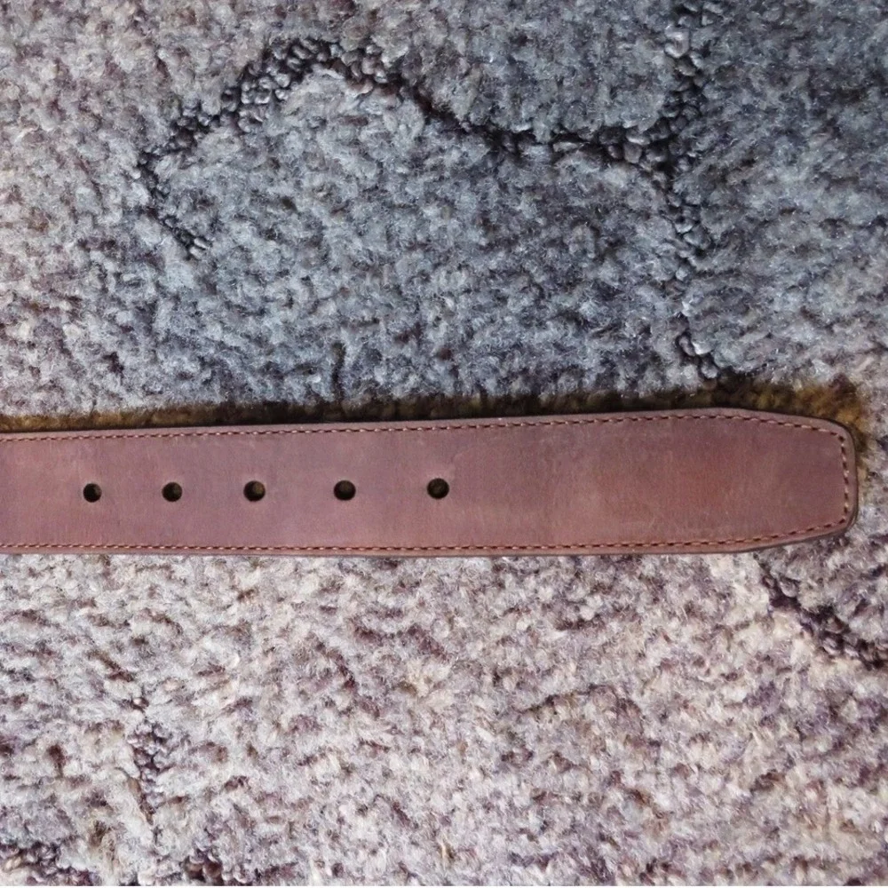 Wolverine Genuine Leather Men's Belt Size 52 High Quality Nickle Finish